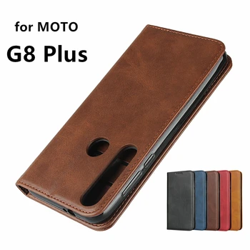 

Leather case For MOTO G8 Plus Flip case card holder Holster Magnetic attraction Cover Wallet Case for Motorola Moto G8 Plus 6.3"
