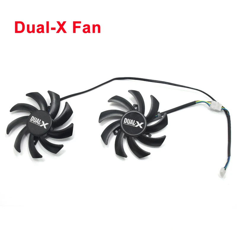 DIY 85mm Dual GPU 4Pin Cooler Fan For HIS RX 570 IceQ X 4GB 8GB RX470 Palit GTX 1060 6G Dual GTX 10
