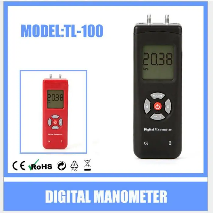 СВЕТОДИОДНЫЙ цифровой манометр измеритель давления воздуха манометры ручной U тип дифференциальный датчик давления