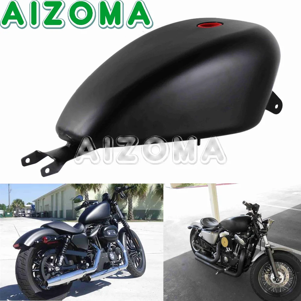 Motorcycle Oil Fuel Tank 3.3 Gal Gas Tank for Harley XL 883 1200 Sportster Forty-eight SuperLow Custom Seventy-two 2007-2018