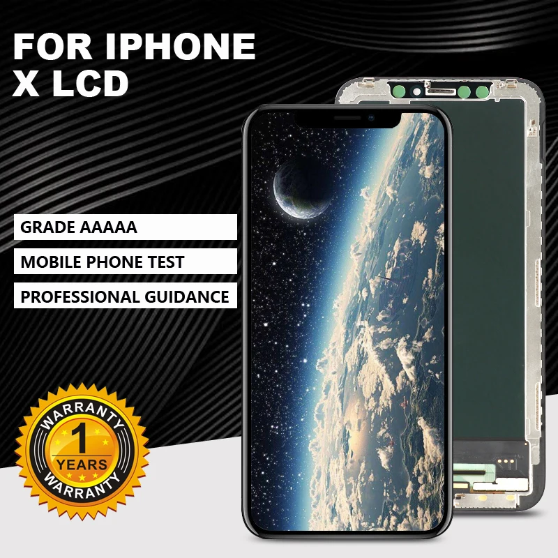 ЖК-дисплей класса AAAAA для iPhone X сенсорный экран TFT OLED OEM с дигитайзером запасные