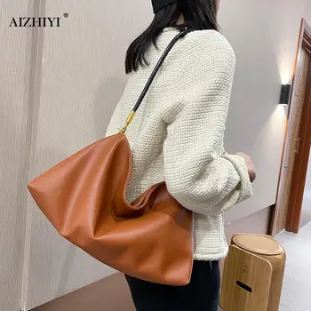 

Fashion Exquisite Shopping Bag Female Leather Top-handle Clutches Simple Solid Color Big Capacity Shoulder Bags