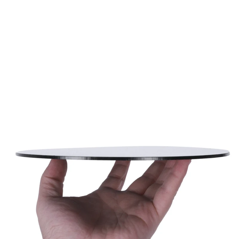Black 3mm Acrylic Plastic Circular Plate Laser Cutting Round Mirror