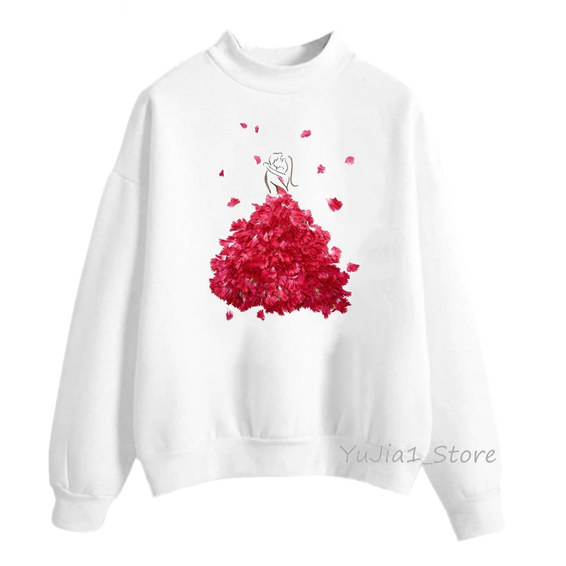 Verbaasd stilte roddel Nieuwigheid Hoodie Vrouw Gebloemde Jurk Print Sweater Vrouwen Leuke Grappige  Hoodies Streetwear Trainingspak Sudadera Mujer Kleding|Hoodies en sweaters|  - AliExpress