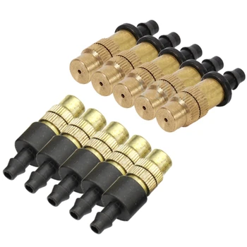 

50PCS Adjustable Sprayer Brass Misting Nozzle Atomizing Sprinkler for Mini Drip Garden Watering Irrigation Spray