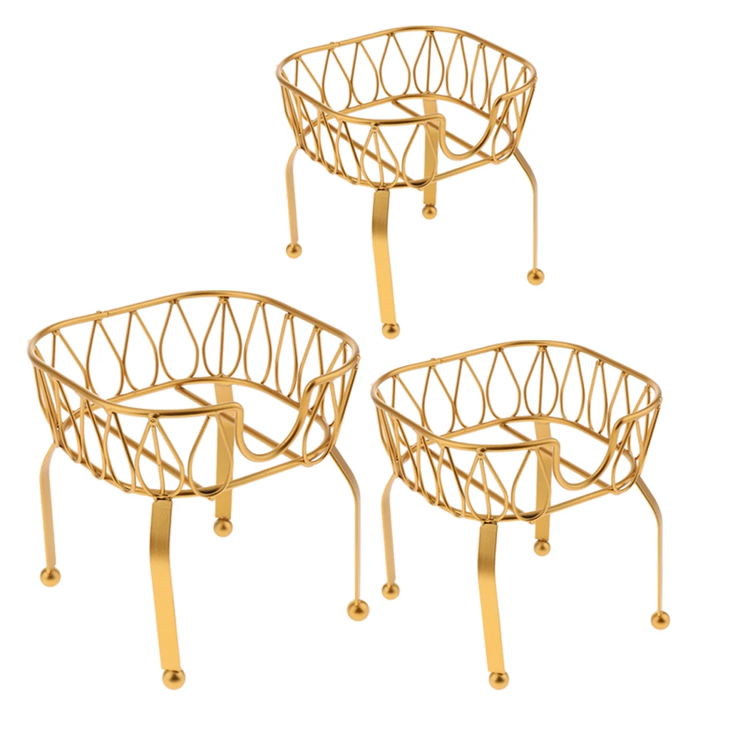 Metal Iron Drink Dispenser Stand Basket Party Juice Tea Bucket Holder Stand for Pub Bar Cafe Juice Tea Wine Beer Used