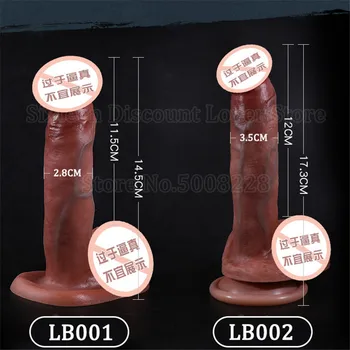 Sexy Soft Silicone Penis Realistic Dildo For Women Big Fake Dick Females Masturbation Tools Adult Erotic Sex Toys For Lesbian 2