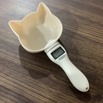 

New Arrival Pet Food Scale Cup For Dog Cat Feeding Bowl Kitchen Scale Spoon Measuring Scoop Cup Portable With Led Display