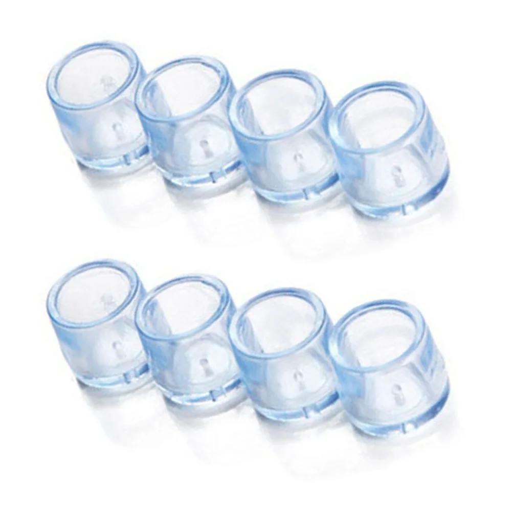 

8pcs Rubber Wear Resistant Anti-scratch Accessories Non-Slip Mini Durable Home Protector Transparent Table Leg Cover
