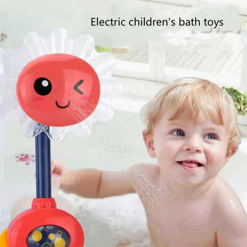 New Funny Baby Water Game Electric Bath Toys Bathing Tub Sunflower