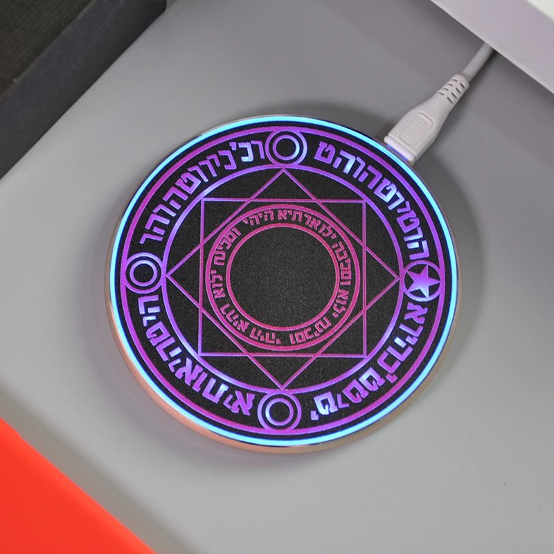 Беспроводное зарядное устройство Magic Circle 10 Вт Qi для iPhone 8 plus X XS 11 12 Pro Max