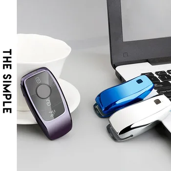 

Car key bag Shell case For Benz 2017 E Class W213 2018 S class C Class TPU 2 3 Buttons Remote keyFob Smart key holder Protector