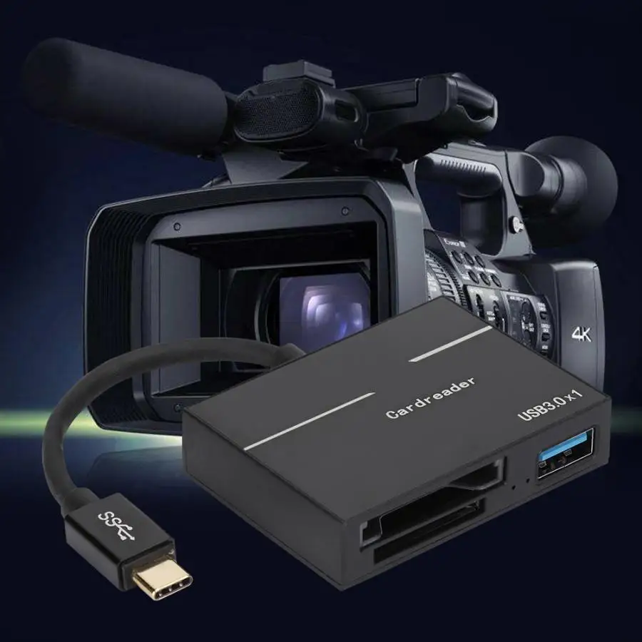 Портативный для XQD USB-C считыватель карт USB 3,0 500mbs считыватель карт памяти с зеленым светодиодный считыватель карт