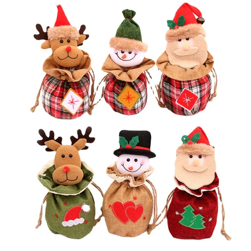 Christmas Candy Packaging Santa Gift Bag Xmas Plastic Bag Christmas Decorations for Home Navidad Gift 2022 New Year 6 Christmas Candy Packaging Santa Gift Bag Xmas Plastic Bag Christmas Decorations for Home Navidad Gift 2022 New Year 6