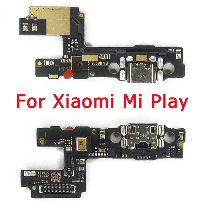 Оригинальный USB плата для зарядки Xiaomi Mi Play PCB док станция разъем гибкий кабель