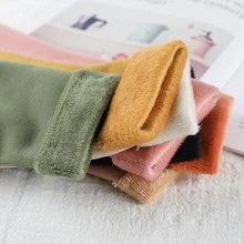 Корейские плотные носки; Женские однотонные бархатные носки; женские зимние толстые теплые длинные носки; носки-тапочки; Calcetines; рождественские носки