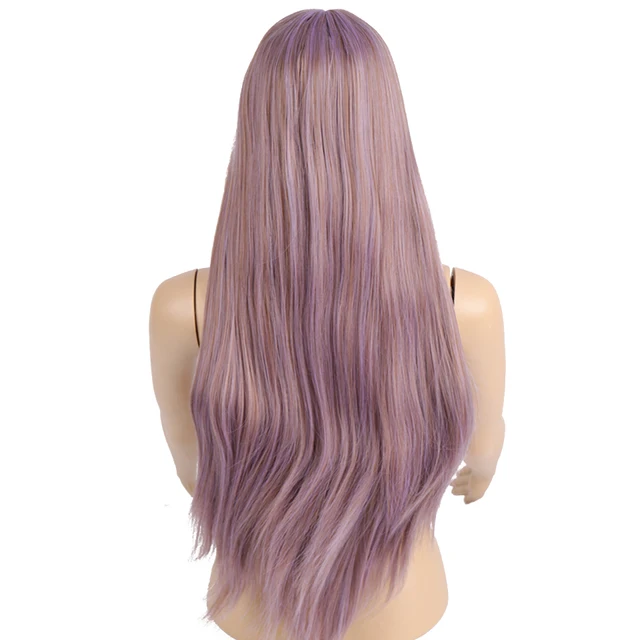 Wtb Long Straight Hair High Density Synthetic Wig For Women Ombre