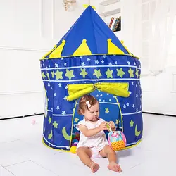 Замок 2 цвета игровой портативный складной тент Типи принц складной тент для детей мальчик уютный игровой домик дети подарки Открытый
