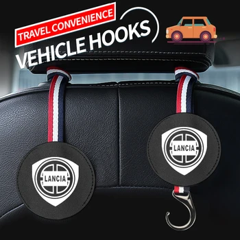 

1pcs Car seat leather decorative hook multifunctional universal storage debris hook for Lancia Delta Ypsilon Lybra Accessories