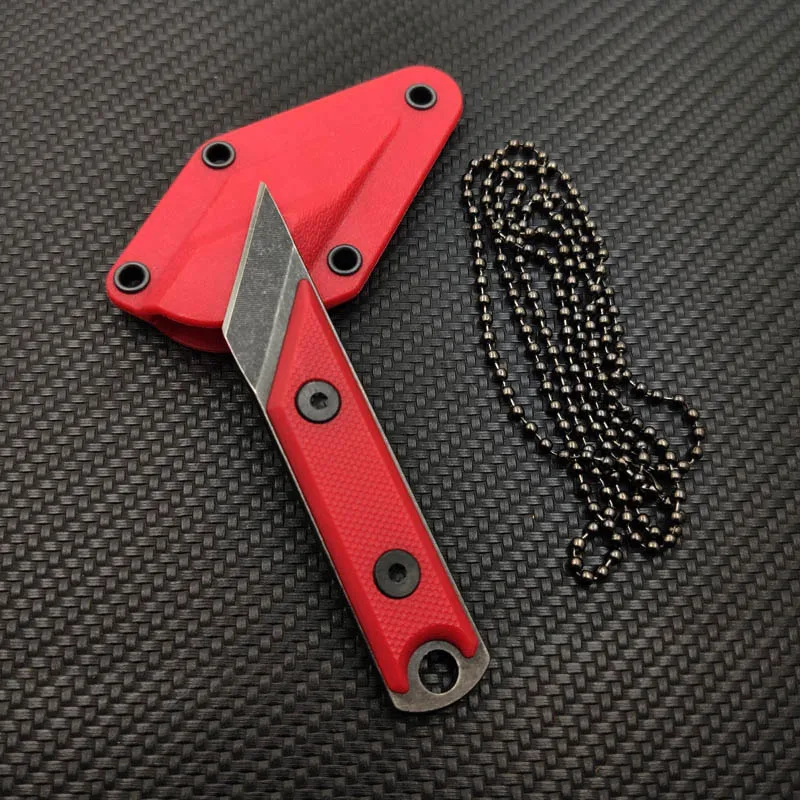 Красный С эффектом поношенности утилита Ножи 440C сталь ABS ручкой, инструмент для кемпинга, для использования вне помещения миниатюрный Портативный Бумага резак, разделочный нож для повседневного использования, инструмент 6 цветов - Цвет: Красный