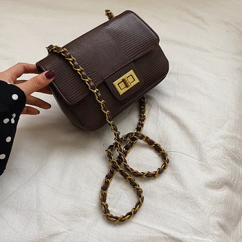 

Designer Women Handbag High Quality PU Leather Shoulder Messenger Bags For Women 2020 Casual Daily Chain Bag Mini Crossbody Bag