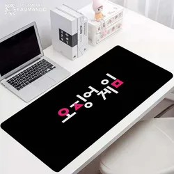 Tapete de mesa do computador do jogo da lula do jogo do computador do teclado do jogo do rato do gamer esteira kawaii acessórios mausepad mousepad empresa anime