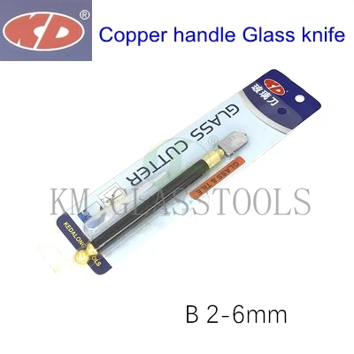 copper 2-6mm KD стеклянный нож, резки стекла толщиной 0,3~ 2 мм/2~ 6 мм/6~ 12 мм/12~ 19 мм - Цвет: copper 2-6mm