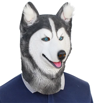 

Halloween Mask Husky Dog Masks Masquerade Party Cosplay Animal Latex Anime Mask prop