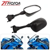 Rear Wing View Side Glass MIRROR Black Rearview Mirrors for Kawasaki Ninja ZX-6R ZX6R 2005-2008 ZX-10R ZX10R 2004 2007 2006 2005 1