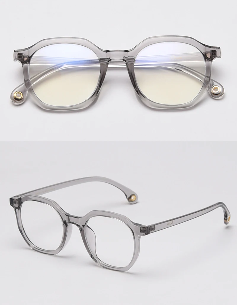 Peekaboo Ретро полигон синий экран очки корейский стиль прозрачные линзы леопард мужские очки по рецепту женские аксессуары
