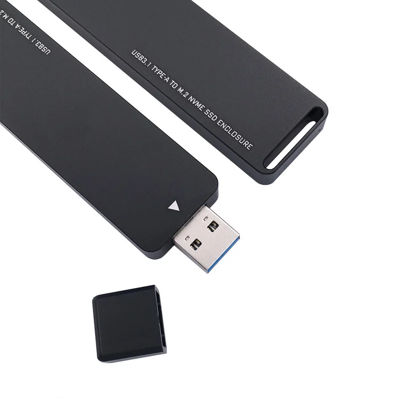 QINDIAN HDD NVME M.2 SSD/carcasa M.2 adaptador USB SSD M2 SSD caja USB3.1 tipo-A PCI-E M.2 NVME fun