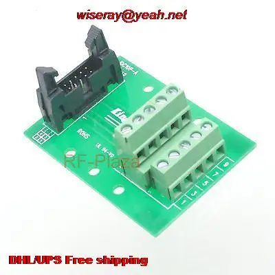 DHL/EMS 30 шт. IDC10 10pin верхняя переходная плата клемм соединитель адаптер PLC Интерфейс-PCB Connector-A6