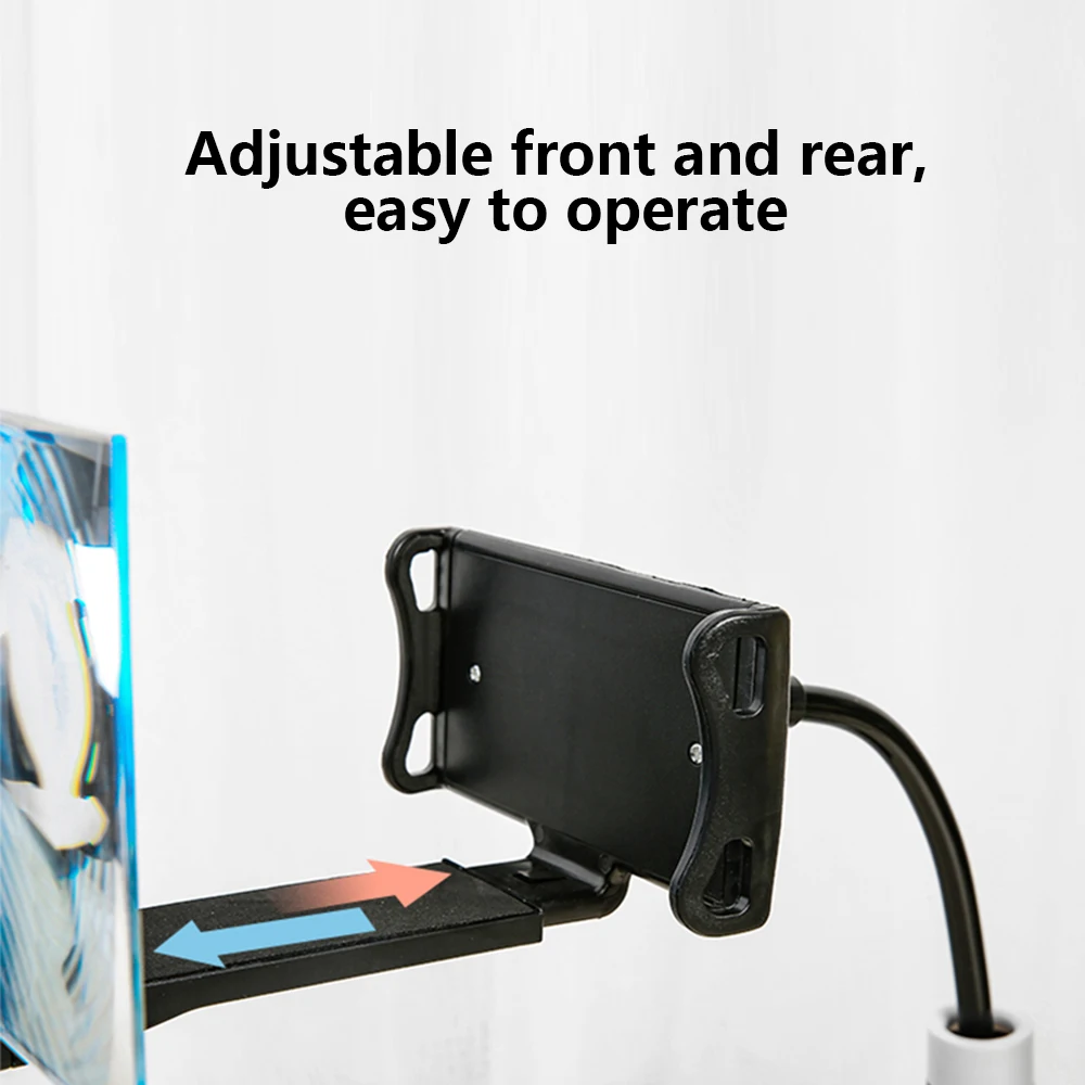 12/8 Inches 20cm phone screen magnifier Lazy Bed Desktop Portable Phone Holder 3d HD Cinema Effect Mobile Phone Screen Amplifier
