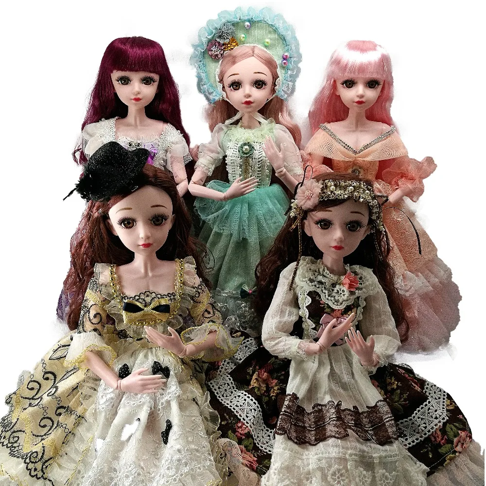 BJD кукла 1/3 60 см кукла с BJD одежда парики обувь макияж девушка подарок игрушки ручной работы силиконовая кукла реборн модная игрушка для детей