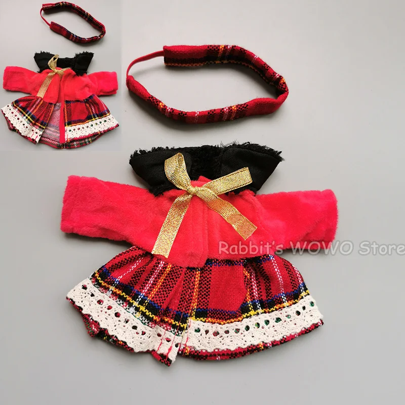 Beautiful Doll Clothes for 25cm Dolls Accessories Outfits Fit 1/6 BJD Doll Lovely Set Baby Doll Dress Headwear Christmas Gift 21