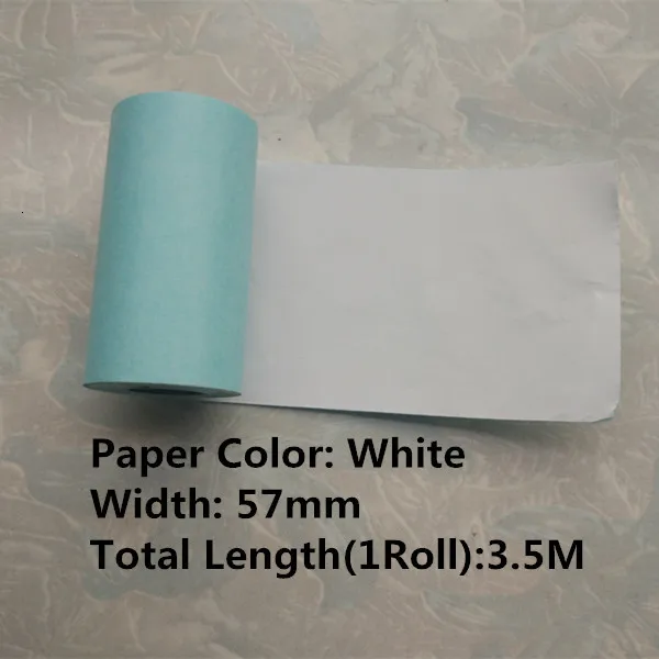 WHITE STICKER PAPER 57MM
