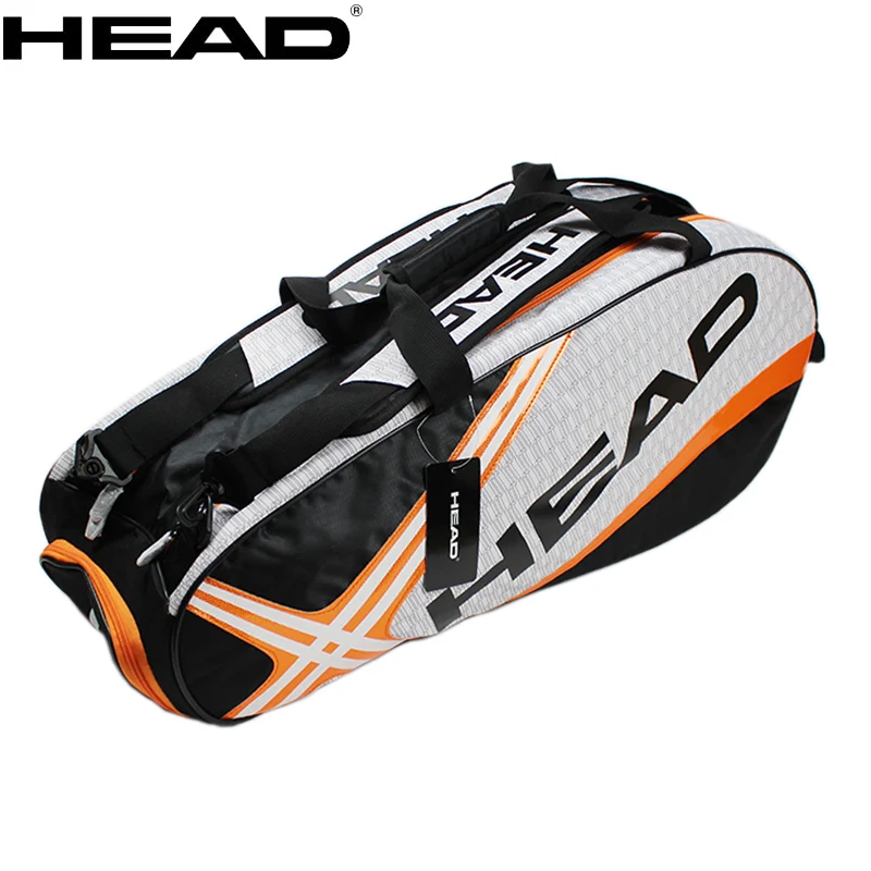 Ha419573125bb42beb8edba495236bec3N HEAD Tennis Rackets Bag Large Capacity 6-9 Pieces Tennis Backpack Badminton Gymbag Squash Racquet Bag With Separated Shoes Bag