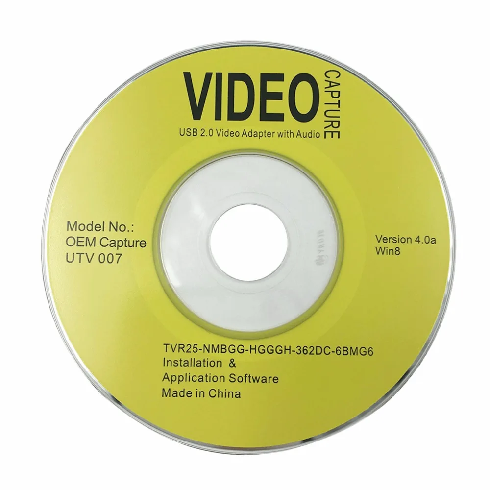 USB 2,0 Видео Аудио карта захвата адаптер конвертер VHS в DVD для Win XP 7 NTSC PAL преобразования аналогового видео в цифровой формат