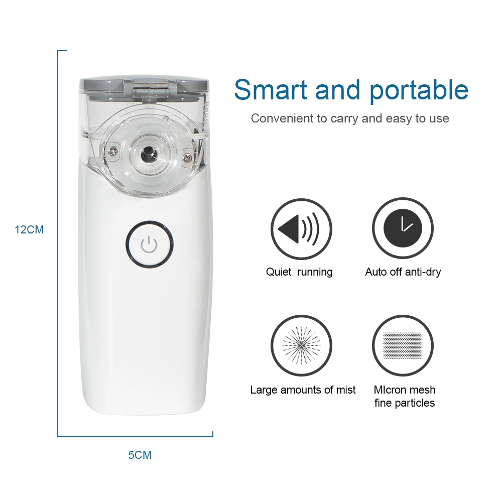 CONTEC NE M01 Handheld Portable Inhale Nebulizer Silent Ultrasonic Inalador Nebulizador Children Adult Automizer Steaming Device|Steaming Devices| - AliExpress
