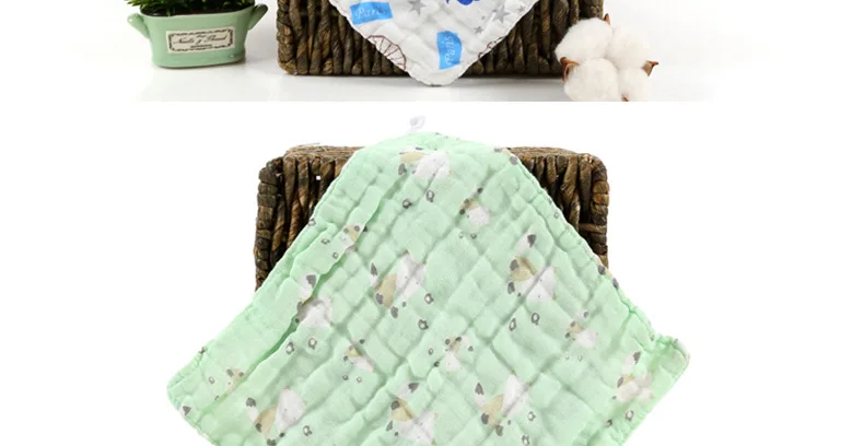 Высокая плотность 6-Слои натуральный хлопок марлевый платок Одежда для младенцев принадлежности новорожденных Слюнявчики, полотенца из хлопка, детский сад маленький башенный оптом