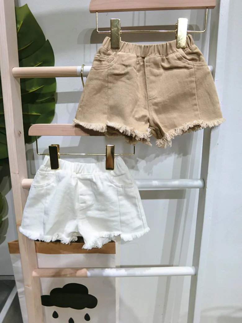 2 3 4 5 6 Y Unisex Baby Shorts Summer Korean Casual Denim Shorts for Boys Girl Pants Toddler Kids Jeans Child Shorts New Fashion