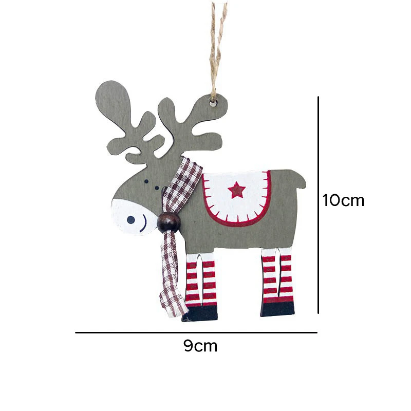3 шт./компл. деревянный автомобиль/оленя/елка Подвески украшения Рождественские Изделия из дерева Рождественская елка украшения для детей подарок для рождественской вечеринки украшения - Цвет: dark gray