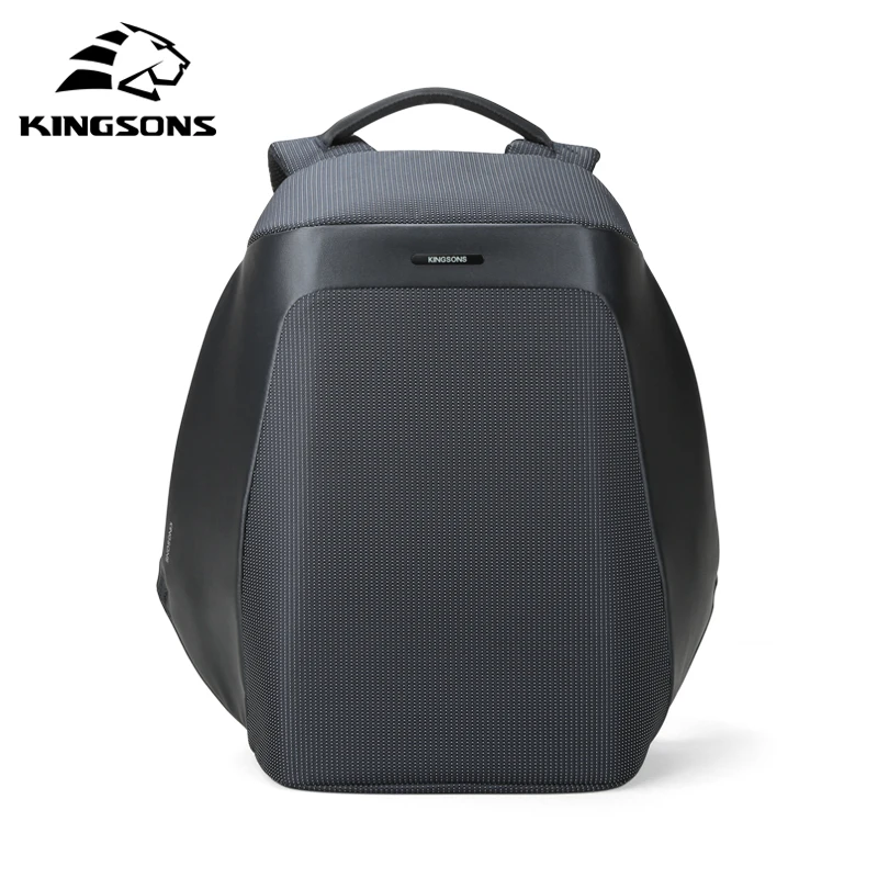 Kingsons Новые рюкзаки для ноутбука 15 6 дюймов USB зарядка школьная сумка