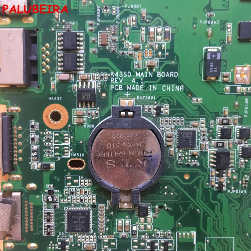 PALUBEIRA K43SD X43S A43SD материнская плата для ASUS материнская плата ноутбука K43SD протестирована Быстрая