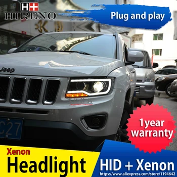 

Car Styling Headlights for JEEP Compass 2011-2017 LED Headlight for Compass Head Lamp LED Daytime Running Light Bi-Xenon HID