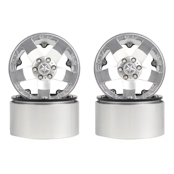 

4PCS RC 1:10 Rock Crawler Alloy Wheels Rims 2.2 inch Beadlock Wheel for Axial SCX10 RR10 Wraith 90048 90018 Traxxas TRX4 Wheels