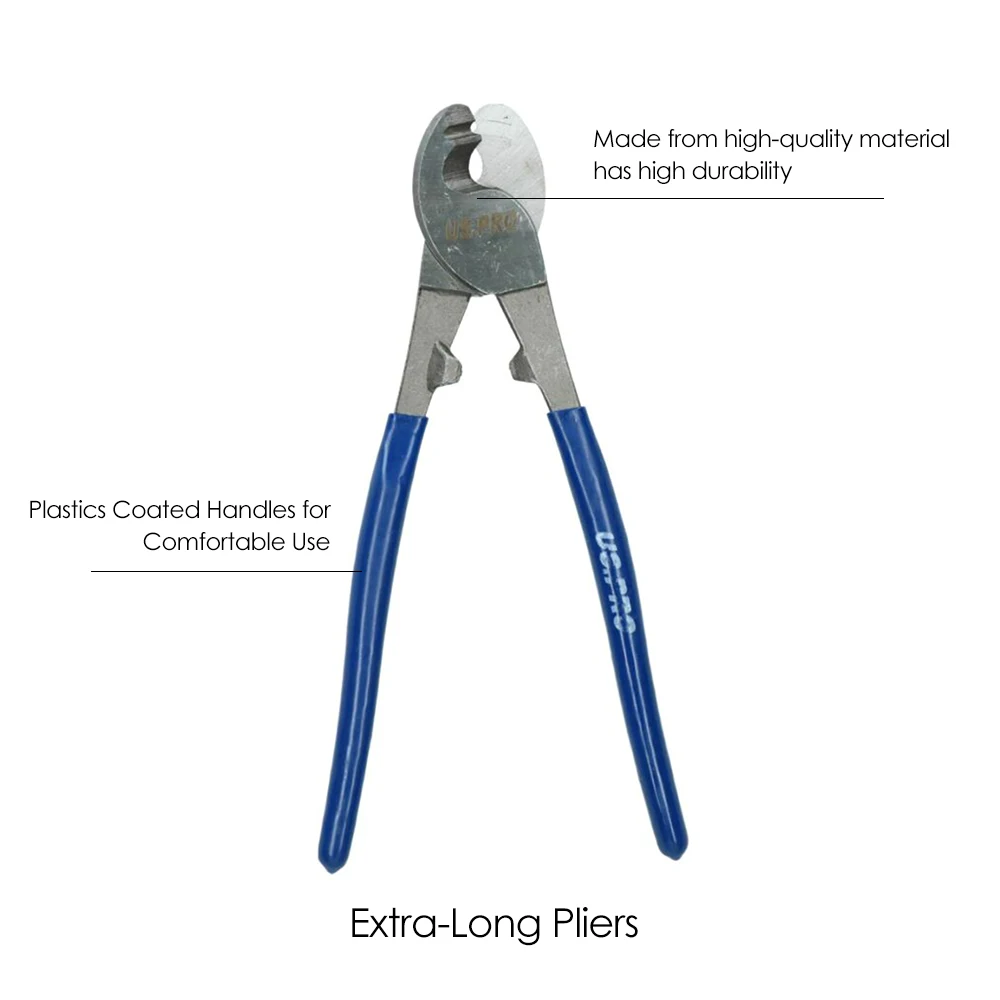10in/250mm Multifunctional Stripping Tools Wire Stripper Crimping Plie Cable Cutter Wire Cutting Tool Pliers Fencing Snips 15mm