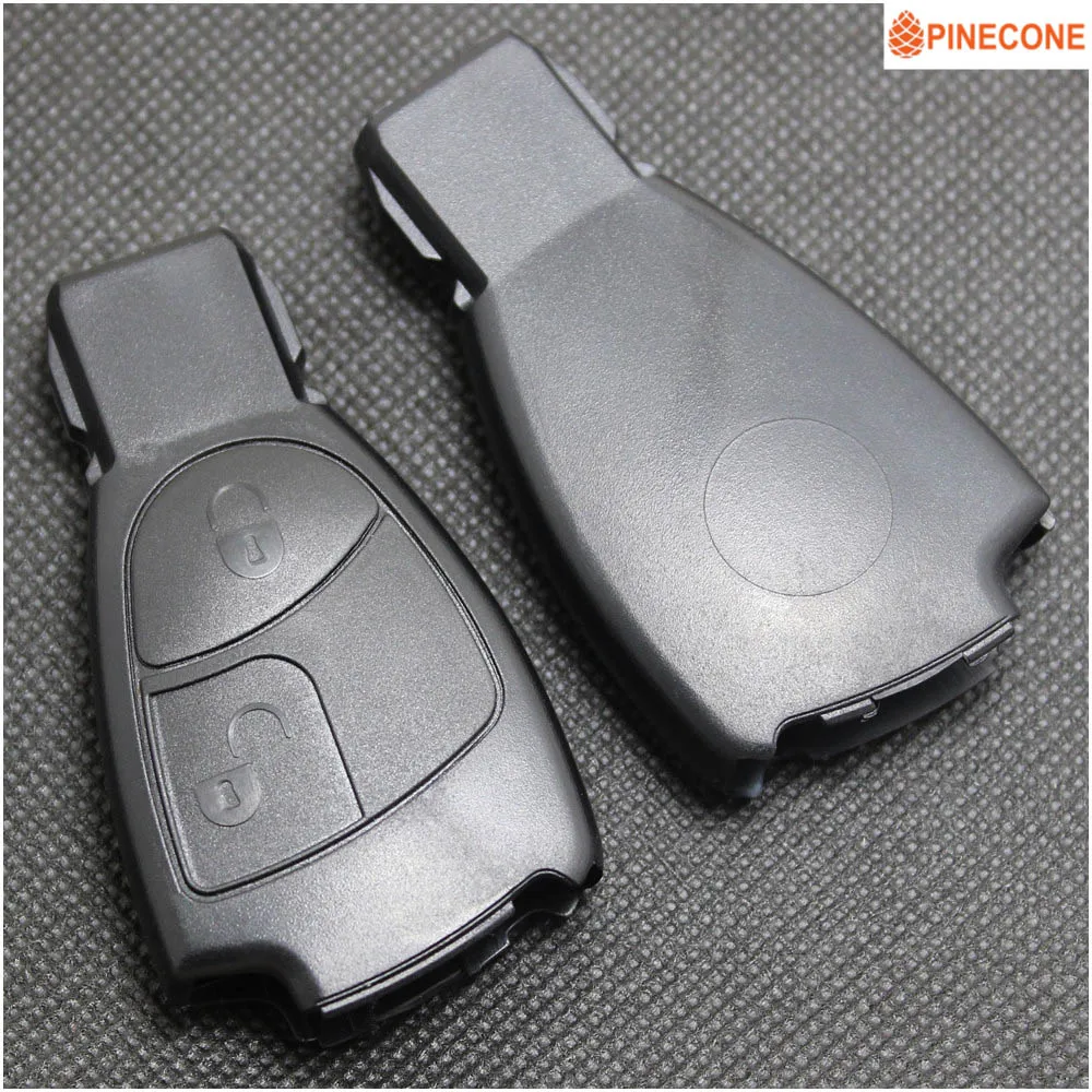 Чехол для ключей PINECONE для MERCEDES BENZ C B E Class W203 W211 W204 YU BN CLS CLK Car Key 2 кнопки полупрозрачный чехол для ключей