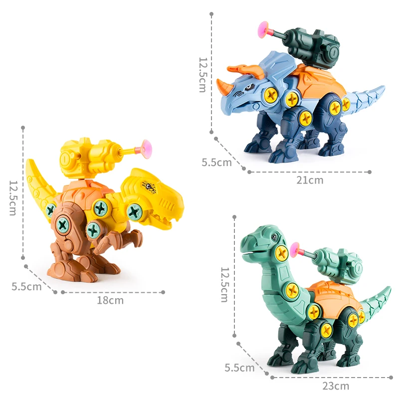 Dinosaur Toy Set Educational Construction Boy Assemble Puzzle Toys For Kids