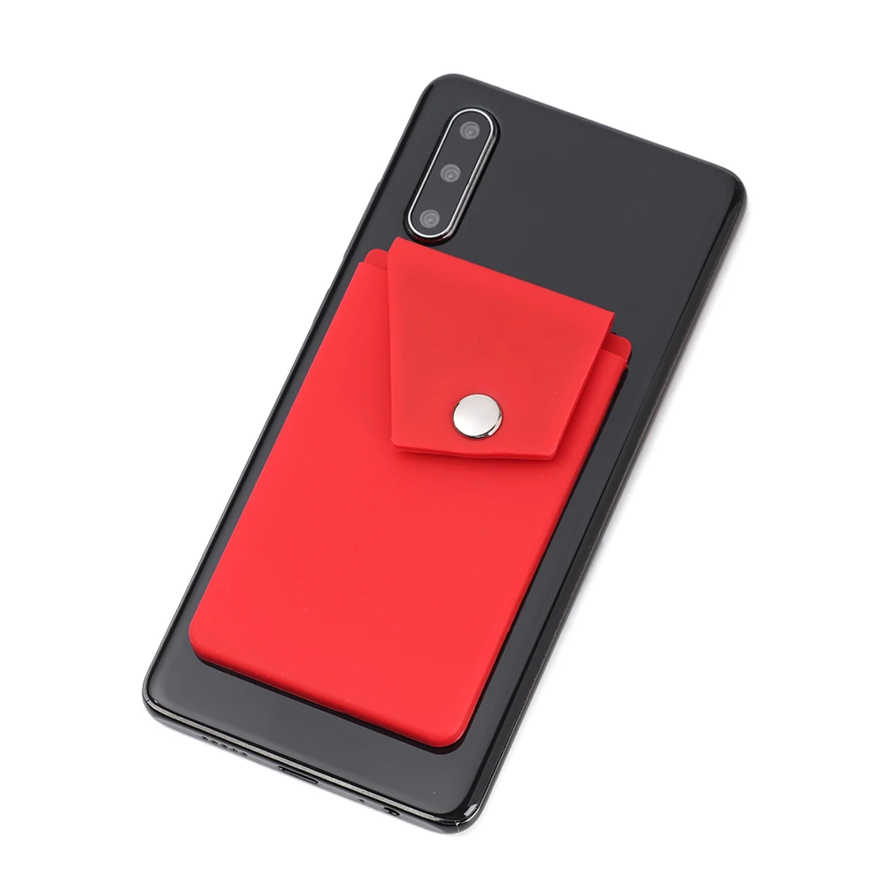 1 шт. силиконовая клейкая подставка для смартфона с отделением карт|Держатели